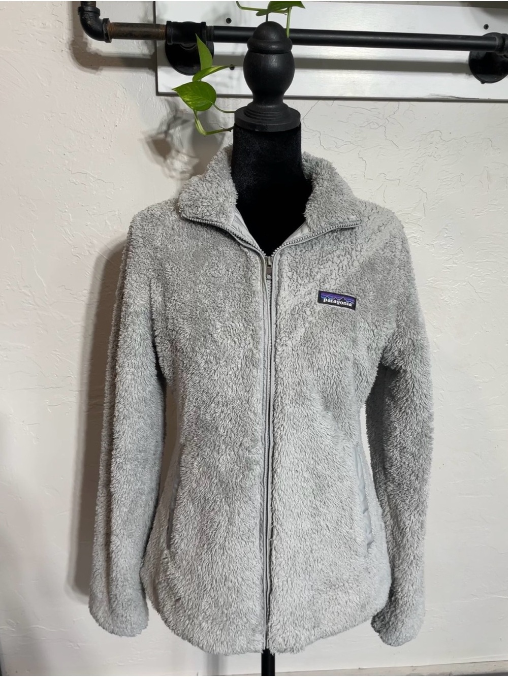 Patagonia Los Gatos Gray Fleece Jacket Full Zip, size S